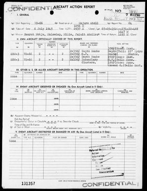 VS-66 - ACA Reps Nos 64-67-Air opers against the Marshall Islands, 7/6-9/45