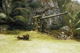 Northern Mariana Islands, abandoned weapons at former Japanese command post on Saipan Island