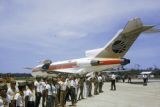 Federated States of Micronesia, Boy Scouts greeting people at Pohnpei Island airport