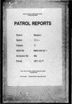 Patrol Reports. Western District, Daru, 1915 - 1937