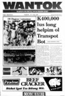 Wantok Niuspepa--Issue No. 0734 (July 28, 1988)