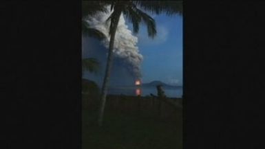 Volcanic eruption in Papua New Guinea