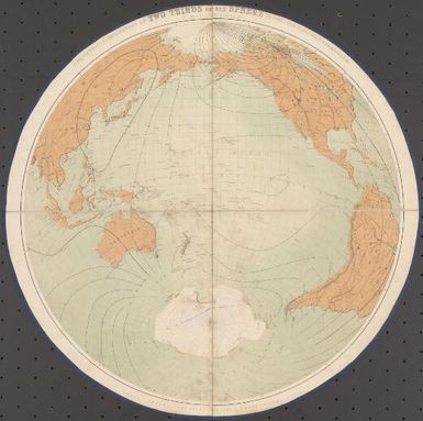 Geometrical projection of two thirds of the sphere : (Pacific Ocean central) / by Coll. Sir H. James