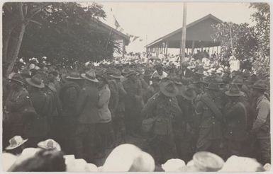 Cook Island men in military uniforms