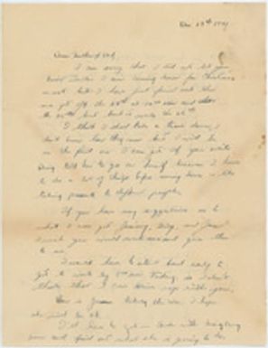 [Letter from Harold E. Hartney, Jr. to his parents, December 19, 1941]