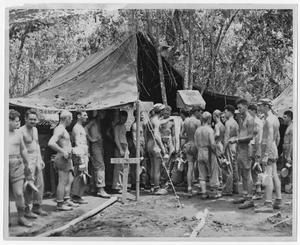 [Marines at Red Cross Tent]