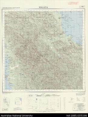 Solomon Islands, British Solomon Islands Protectorate, Malaita, Series: X711, Sheet 8-160-16, 1971, 1:50 000