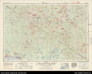 Papua New Guinea, Wau (overprint 1966), Series: T504, Sheet SB 55-14, 1966, 1:250 000