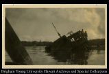 Bow of sunken ship