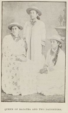 Queen of Raiatea and two daughters