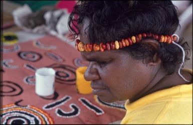 Aboriginal performer, Sixth Festival of Pacific Arts