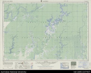 Indonesia, New Guinea, Muting, Series: AMS T504, Sheet SB 54-14, 1966, 1:250 000