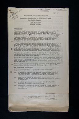 Compulsory acquisition of (Customary) Land for Public Purpose, Solomon Islands, by Alex Bartlett