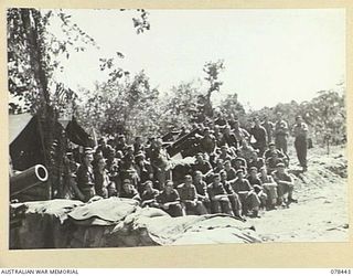 MOTUPINA POINT AREA, BOUGAINVILLE ISLAND. 1945-01-20. PERSONNEL OF "D" TROOP, NO.5 BATTERY, 2ND FIELD REGIMENT