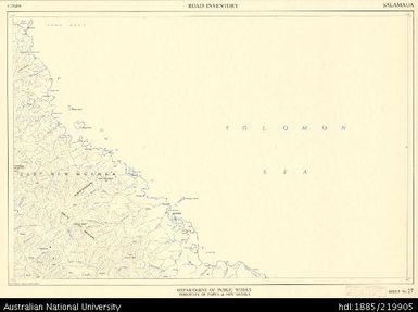 Papua New Guinea, Salamaua, Road Inventory Series, Sheet 27, 1:250 000, 1967