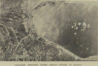 Japanese shipping under aerial attack at Rabaul