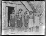 Group portrait of young women, Sikaiana