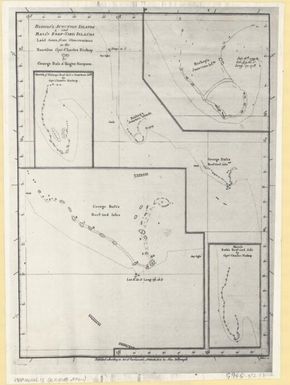 [Bishop's Junction Islands and Bass's Reef-Tied Islands laid down from observations in the Nautilus Capt. Charles Bishop 1799 by George Bass & Roger Simpson]