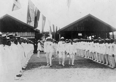 Returned soldiers at Avarua, 1926