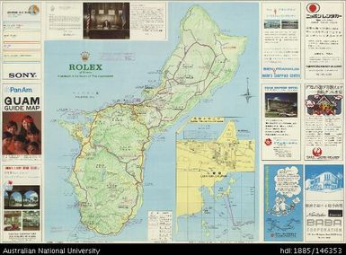Mariana Islands, Guam, Guam Map Guide, 1973