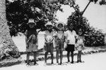 Downwind Expedition, Easter Island, R/V Spencer F. Baird. [Group Photo, Children at] Fakarava Atoll, Tuamotu Islands