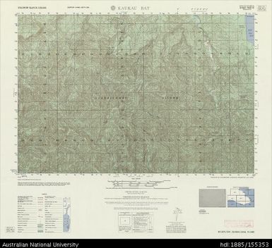 Solomon Islands, Guadalcanal Island, Kaukau Bay, Series: X713, Sheet 7928 IV, 1960, 1:50 000