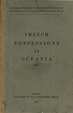 French possessions in Oceania.