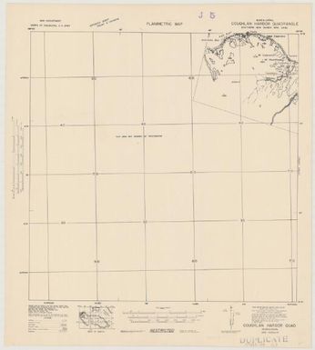 Planimetric map. (Goughlan Harbor)