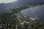 Aerial view of Rabaul, New Britain, Jun 1964