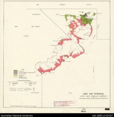 Papua New Guinea, Land Use Potential East New Britain District, Sheet 14.2, 1969, 1:1 584 000