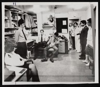 Stowaway in purser's office