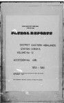 Patrol Reports. Eastern Highlands District, Goroka, 1959 - 1960