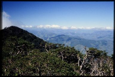 South-west from summit of Mt Panie, 1600 m