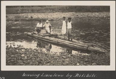 Traditional raft at Laselevu, July 1930