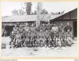 TOROKINA, BOUGAINVILLE. 1945-11-21. OFFICERS OF 4 FIELD REGIMENT. THE REGIMENT SERVED WITH DISTINCTION IN THE RECENT BOUGAINVILLE CAMPAIGN