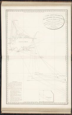Carte trigonometrique de l'archipel de Santa-Cruz, decouvert par Mendana, en 1595, (Queen Charlotte's Islands de Carteret en 1767) reconnue par le contre-amiral Bruny-Dentrecasteaux; en mai 1793 (an 1er de l'ere Francaise) levee et dressee par C.F. Beautemps-Beaupre, ingenieur-hydrographe