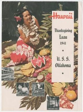 [U.S.S. Oklahoma Thanksgiving Menu, 1941]