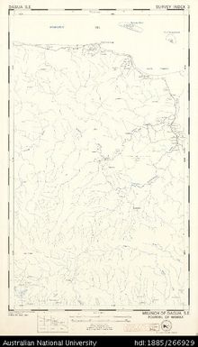 Papua New Guinea, Dagua SE, Survey Index 3, 1:50 000, 1974