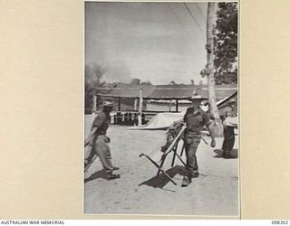 MISSION POINT, NEW GUINEA. 1945-10-24. A NEW UNIT, 67 INFANTRY BATTALION, WAS FORMED FROM VOLUNTEERS IN THE WEWAK AREA TO BECOME PART OF THE BRITISH COMMONWEALTH OCCUPATION FORCE (BCOF). SHOWN, ..