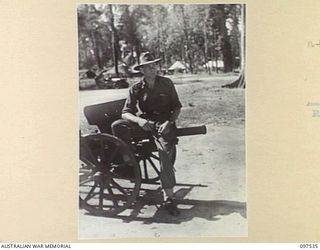 TOROKINA, BOUGAINVILLE. 1945-10-05. LIEUTENANT COLONEL P.G.C. WEBSTER, COMMANDING OFFICER, 57/60 INFANTRY BATTALION, 15 INFANTRY BRIGADE