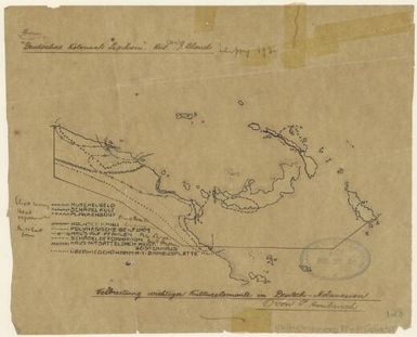 Verbreitung wichtigen kulturelemente in Deutsch-Melanesien. (128)