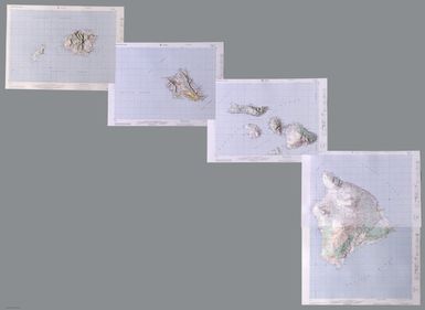 (Directional Lighting) (Composite map of) Hawaiian Islands sheets NE 5-5, NE 5-1, NF 4-16, NF 4-11, NF 4-6