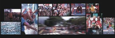 Military Photographer of the Year Winner 1999 TITLE: "Iron Will" CATEGORY: Picture Story PLACE: Second Place Picture Story CAPTION INFORMATION: Members of the Navy, as well as every other branch of the armed forces, participated in the Ironman Triathlon World Championship in Kona, Hawaii, marking 22 years of military involvement in the race originally conceived of by Navy CPT John Collins. IMAGE FILE #DD-SP-01-00028