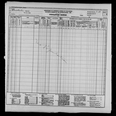 1940 Census Population Schedules - Hawaii - Honolulu County - ED 2-98