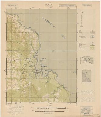 New Guinea 1:20,000 series: Bogia Harbour, ed.2, front