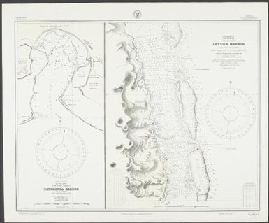 Nandronga Harbor (Thuva Harbor), Viti Levu Island, Fiji Islands, South Pacific : Levuka Harbor, Ovalau Island, Fiji Islands, South Pacific / Hydrographic Office, U.S. Navy