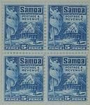 Stamps: Samoan Five Pence