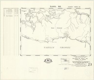 Milinch of ... : fourmil of ... (23 - Fourmil of Kavieng - Milinch of Djaul NE)