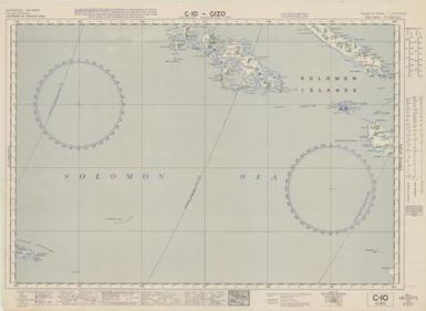 Australian aeronautical map: Gizo (Sheet C10)