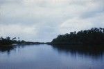 Viti Levu, waterway in Fiji, as seen from the deck of the Scripps Institution of Oceanography research vessel, R/V Spencer F. Baird, during the Capricorn Expedition (1952-1953). 1953